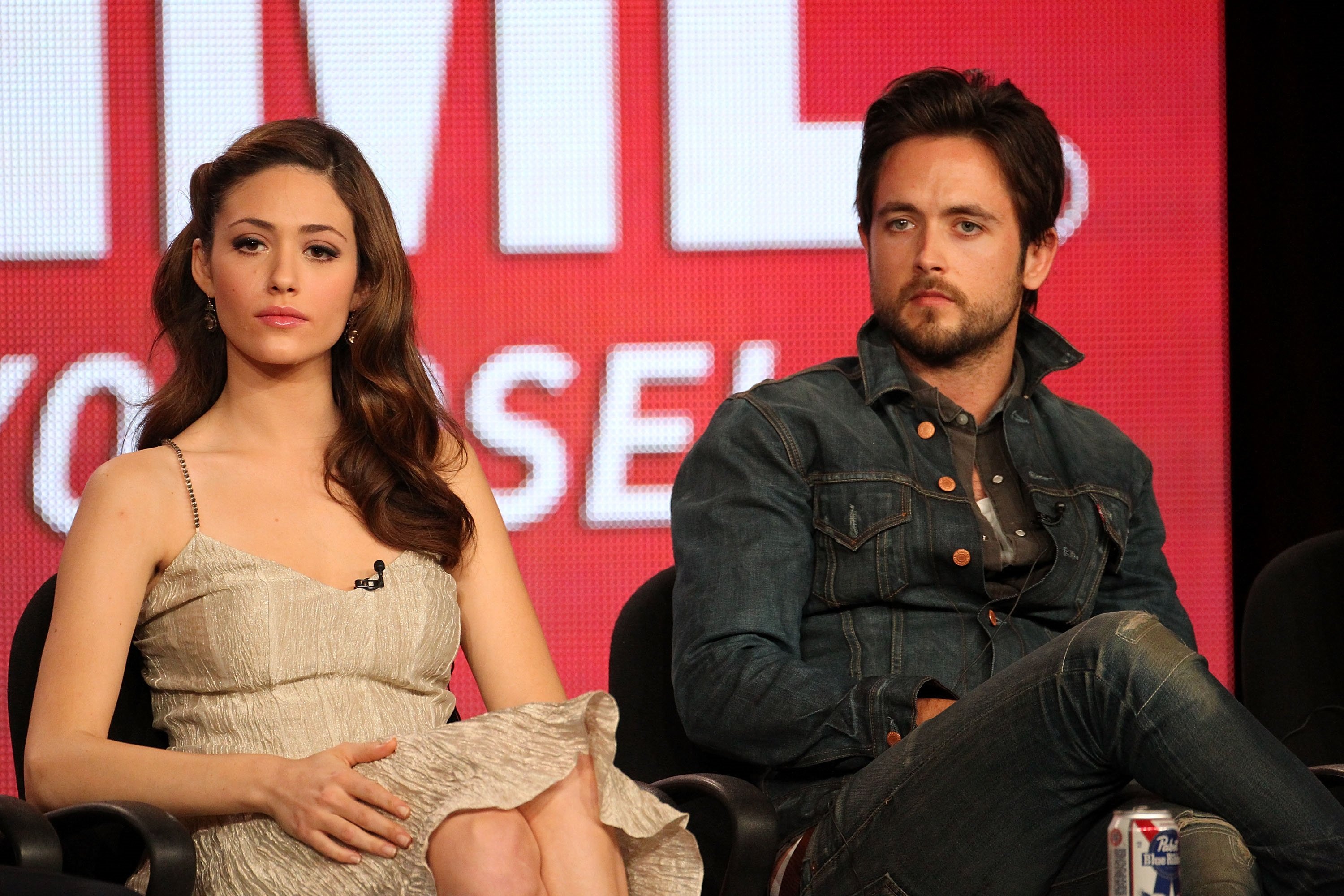 Shameless cast members Emmy Rossum and Justin Chatwin