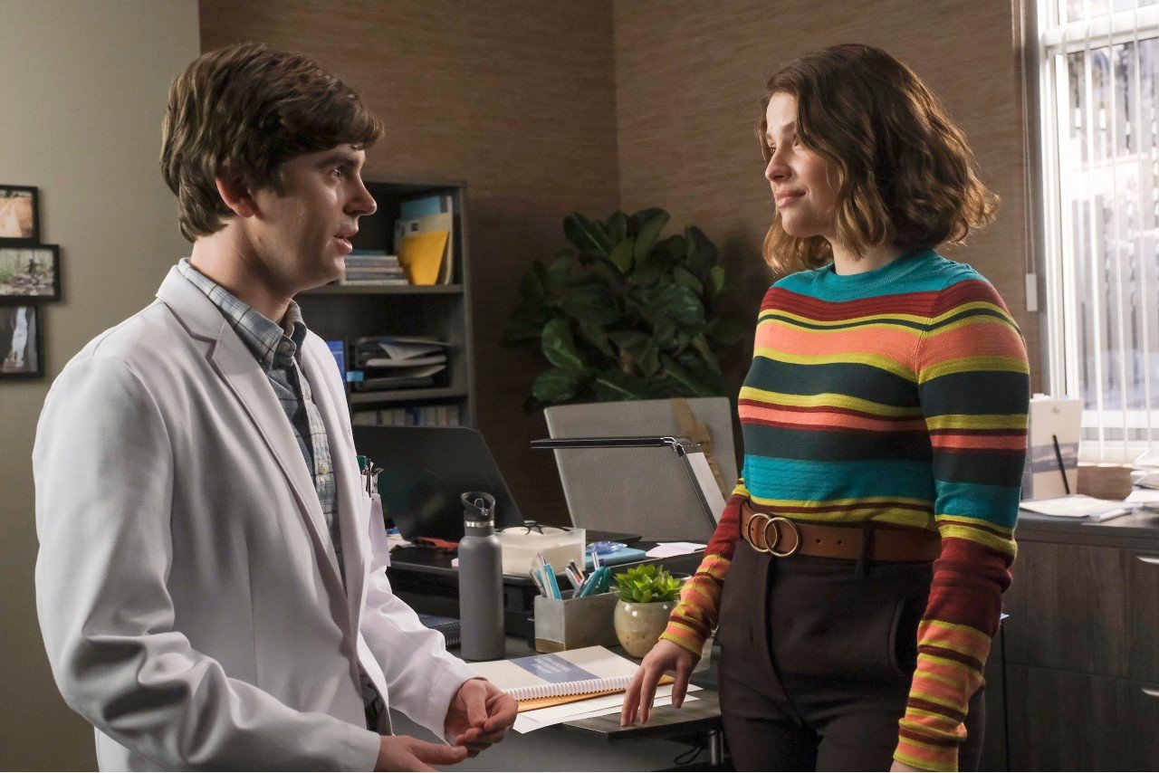 Freddie Highmore and Paige Spara on 'The Good Doctor' | Jeff Weddell via Getty Images
