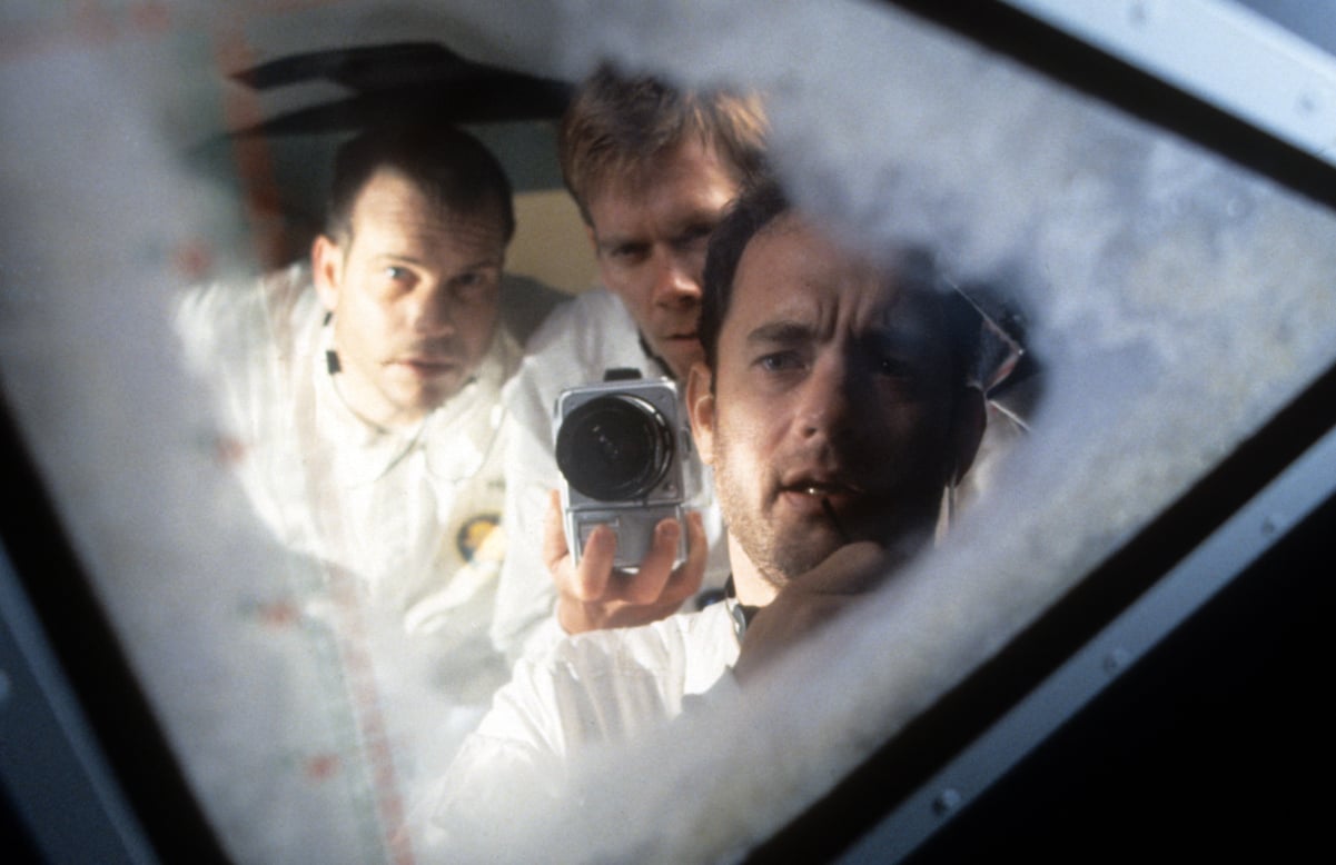 Bill Paxton, Kevin Bacon, and Tom Hanks in the 1995 film 'Apollo 13'
