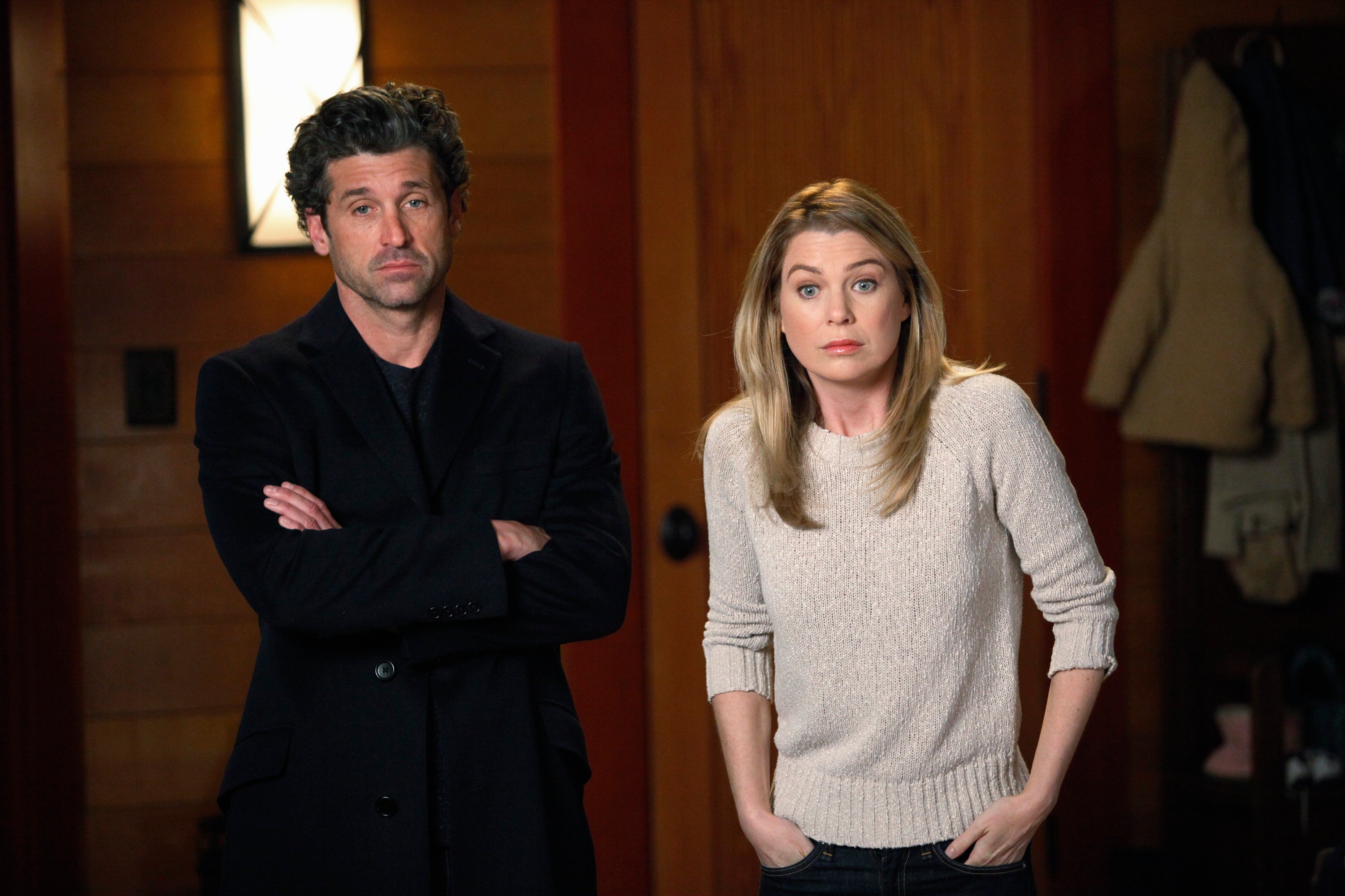 Patrick Dempsey and Ellen Pompeo on 'Grey's Anatomy' season 10