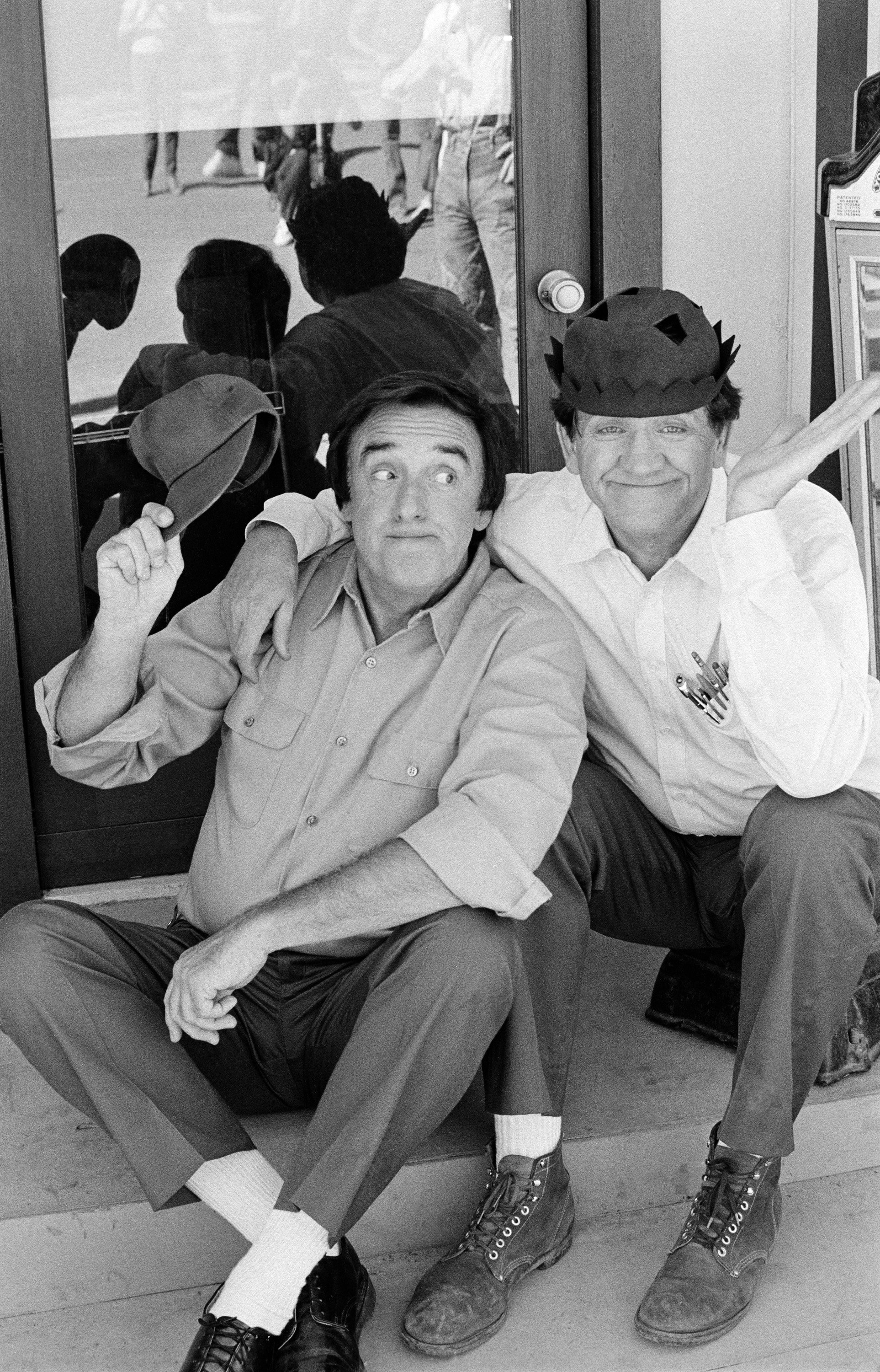 (left to right): Jim Nabors and George Lindsey in 1986's 'Return to Mayberry'