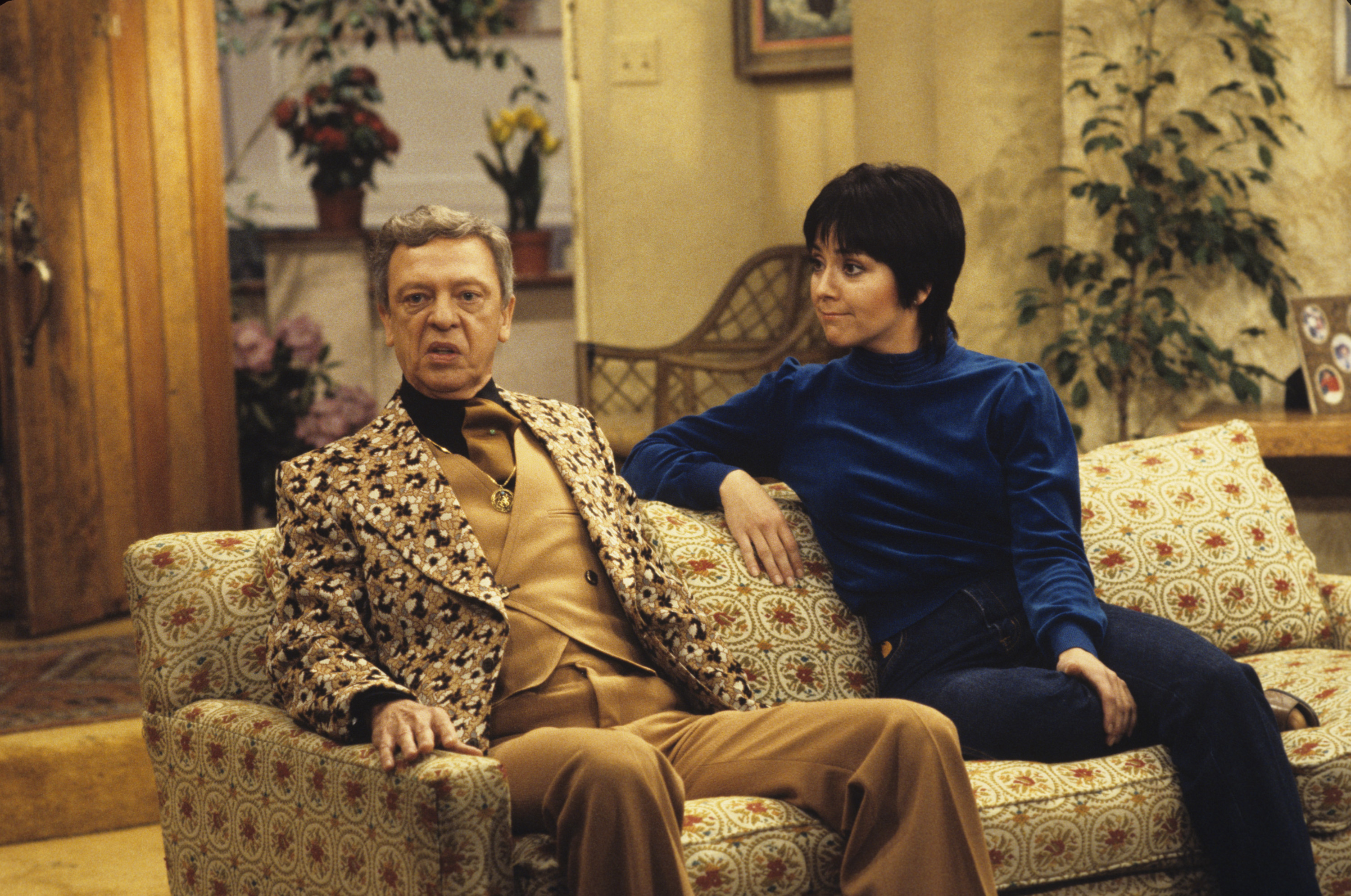 Joyce DeWitt and Don Knotts of 'Three's Company', 1980