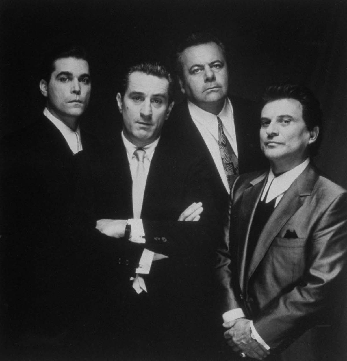 (L-R) Ray Liotta, Robert De Niro, Paul Sorvino, & Joe Pesci