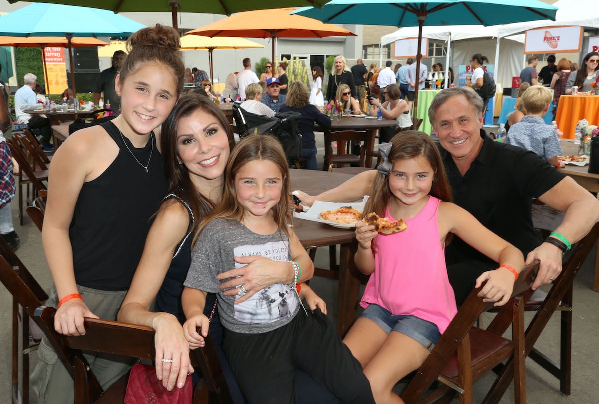 Heather Dubrow, husband Terry Dubrow, and their children attend the Elizabeth Glaser Pediatric AIDS Foundation 26th annual A Time For Heroes Family Festival