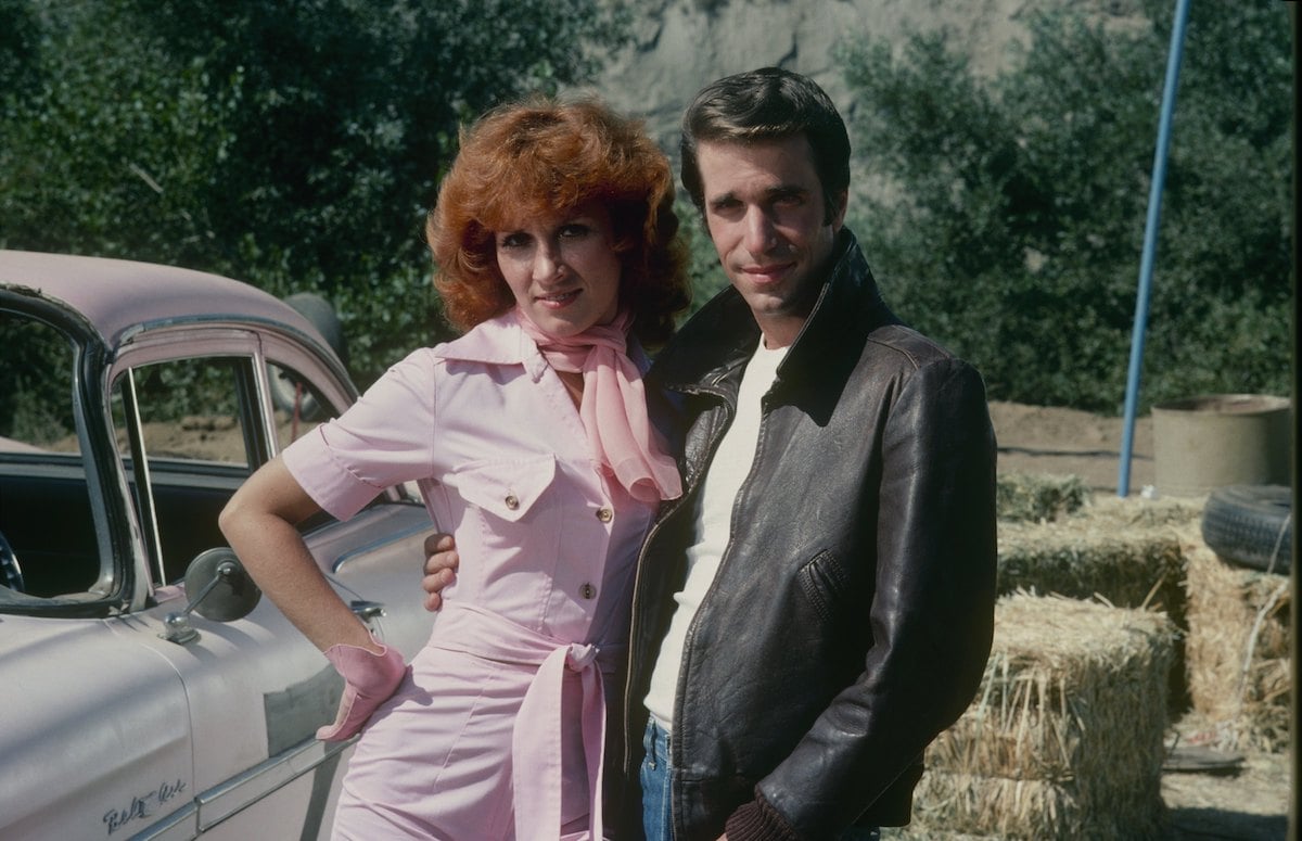 Roz Kelly and Henri Winkler in 'Happy Days'