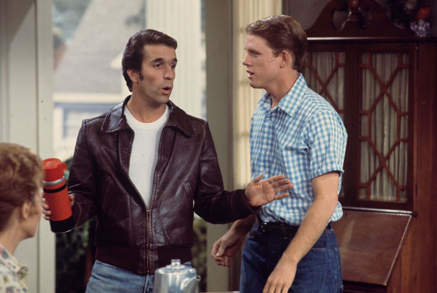 Henry Winkler and Ron Howard on 'Happy Days