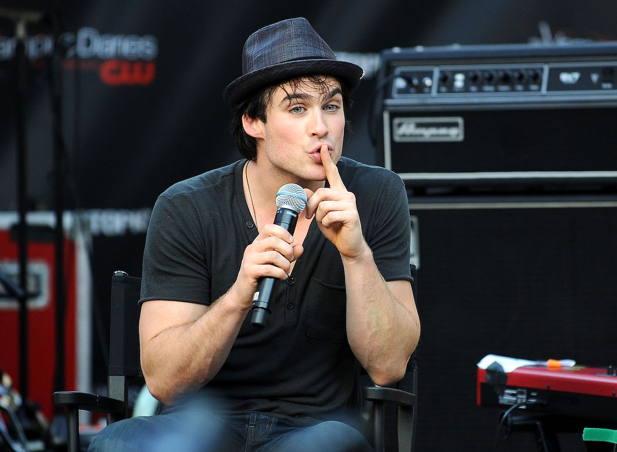 Ian Somerhalder at a meet and greet with 'The Vampire Diaries' fans