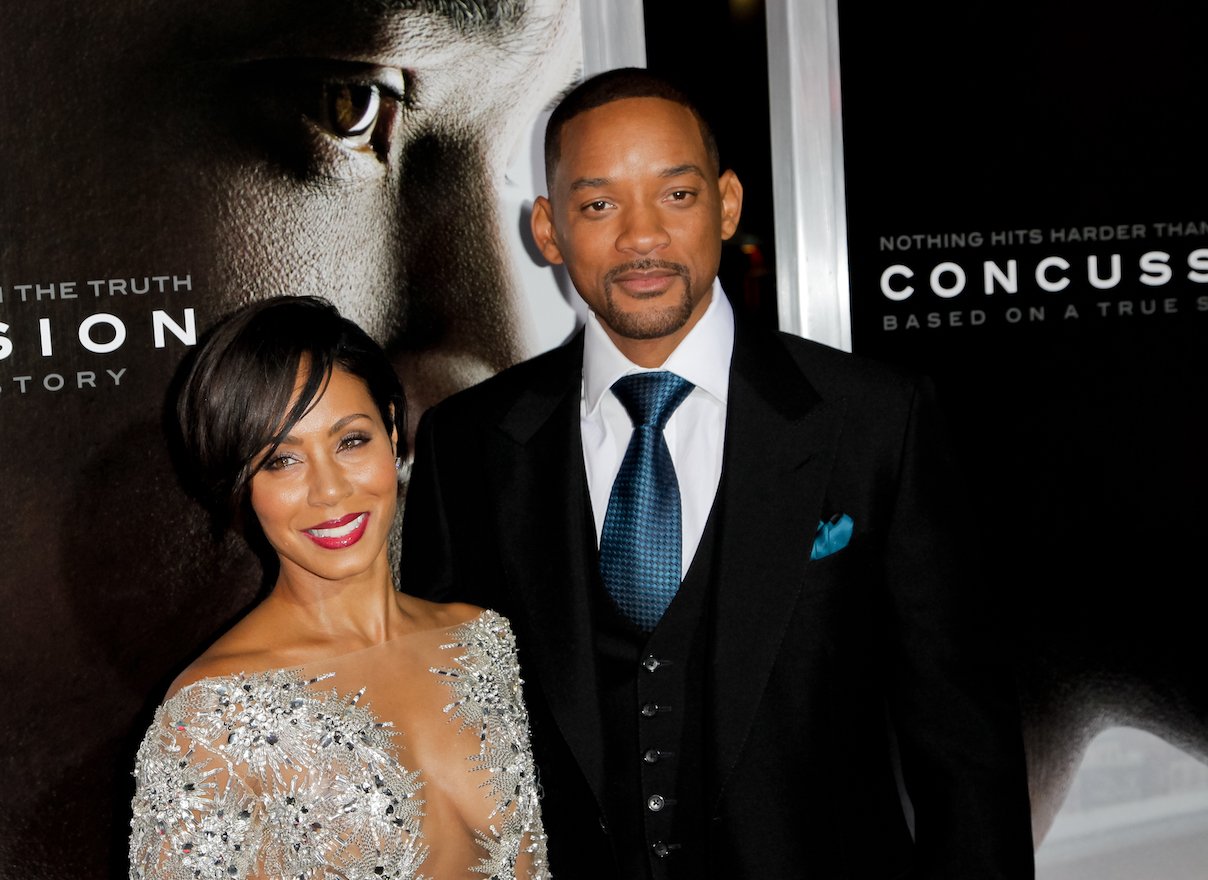 Jada Pinkett Smith and Will Smith attend the premiere of 'Concussion