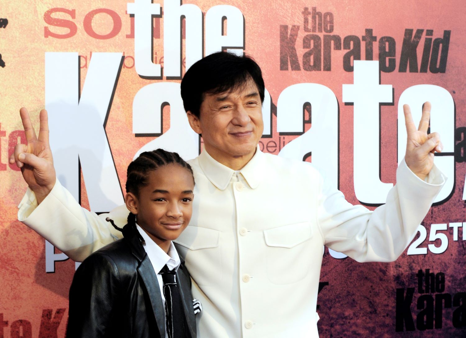 Jaden Smith and Jackie Chan