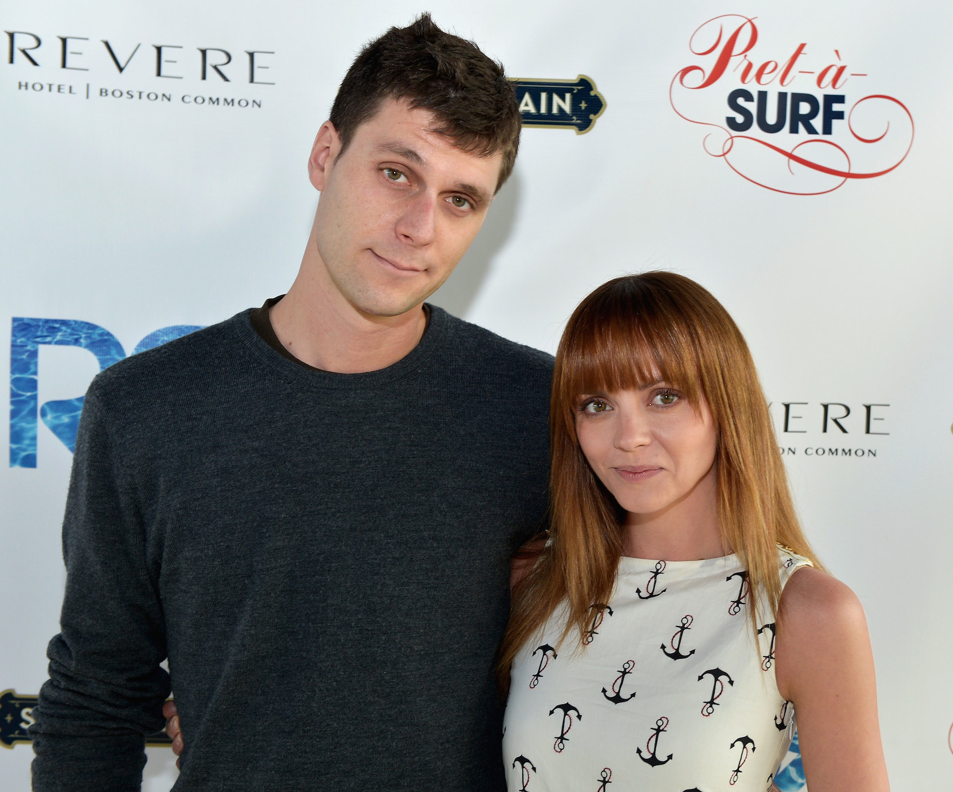James Heerdegen and Christina Ricci attend the Rooftop @ Revere Launch Party