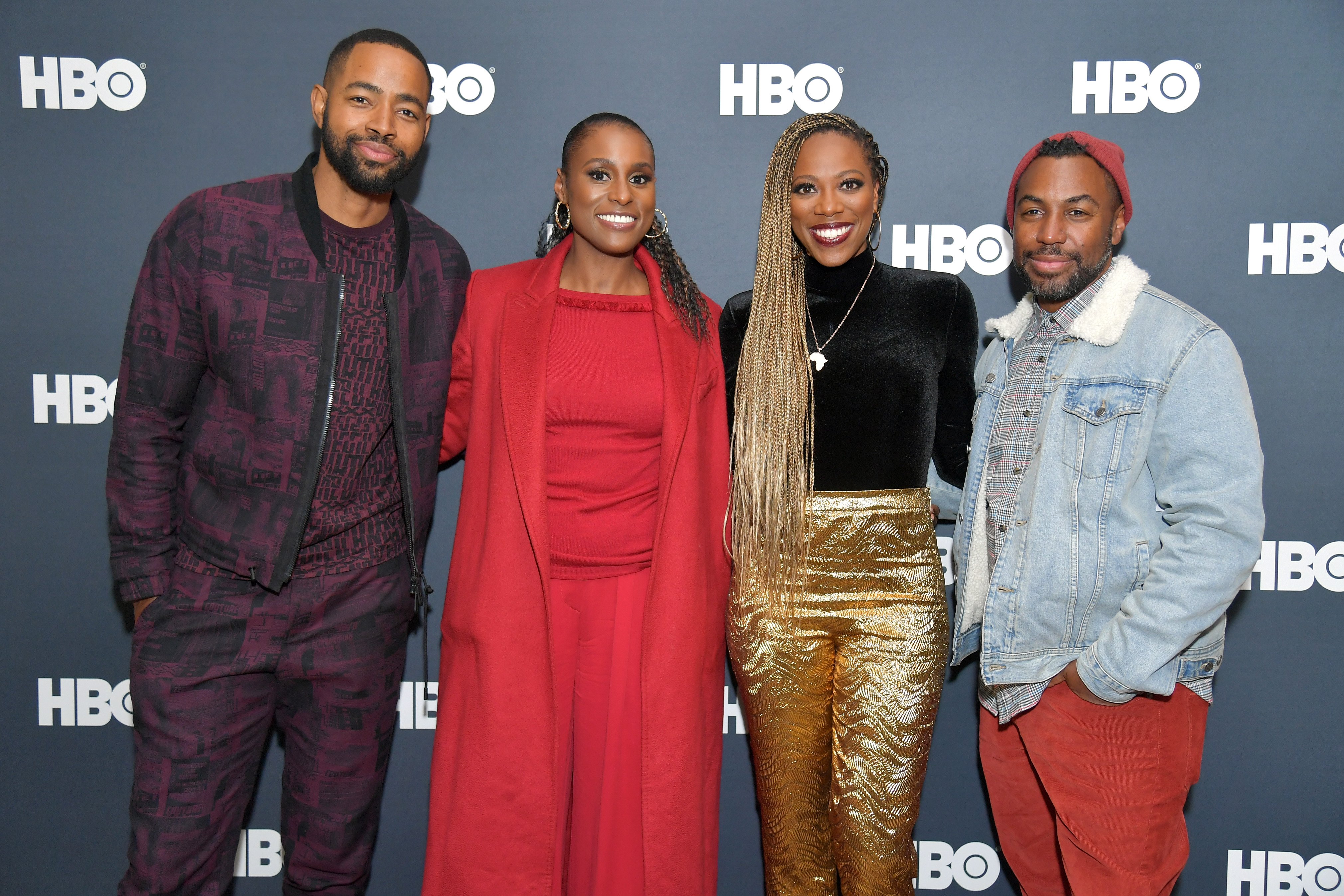 Jay Ellis, Issa Rae, Yvonne Orji, and Prentice Penny