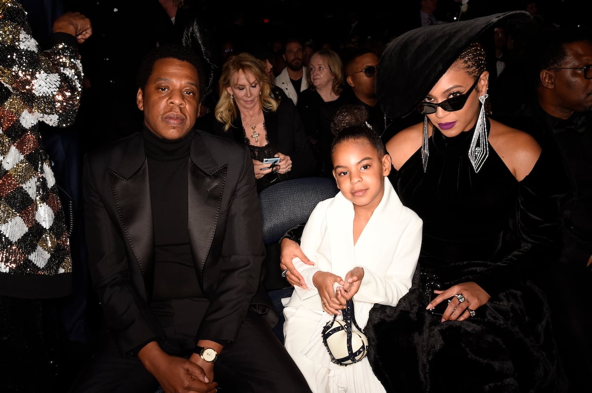 Jay-Z, Blue Ivy and Beyonce