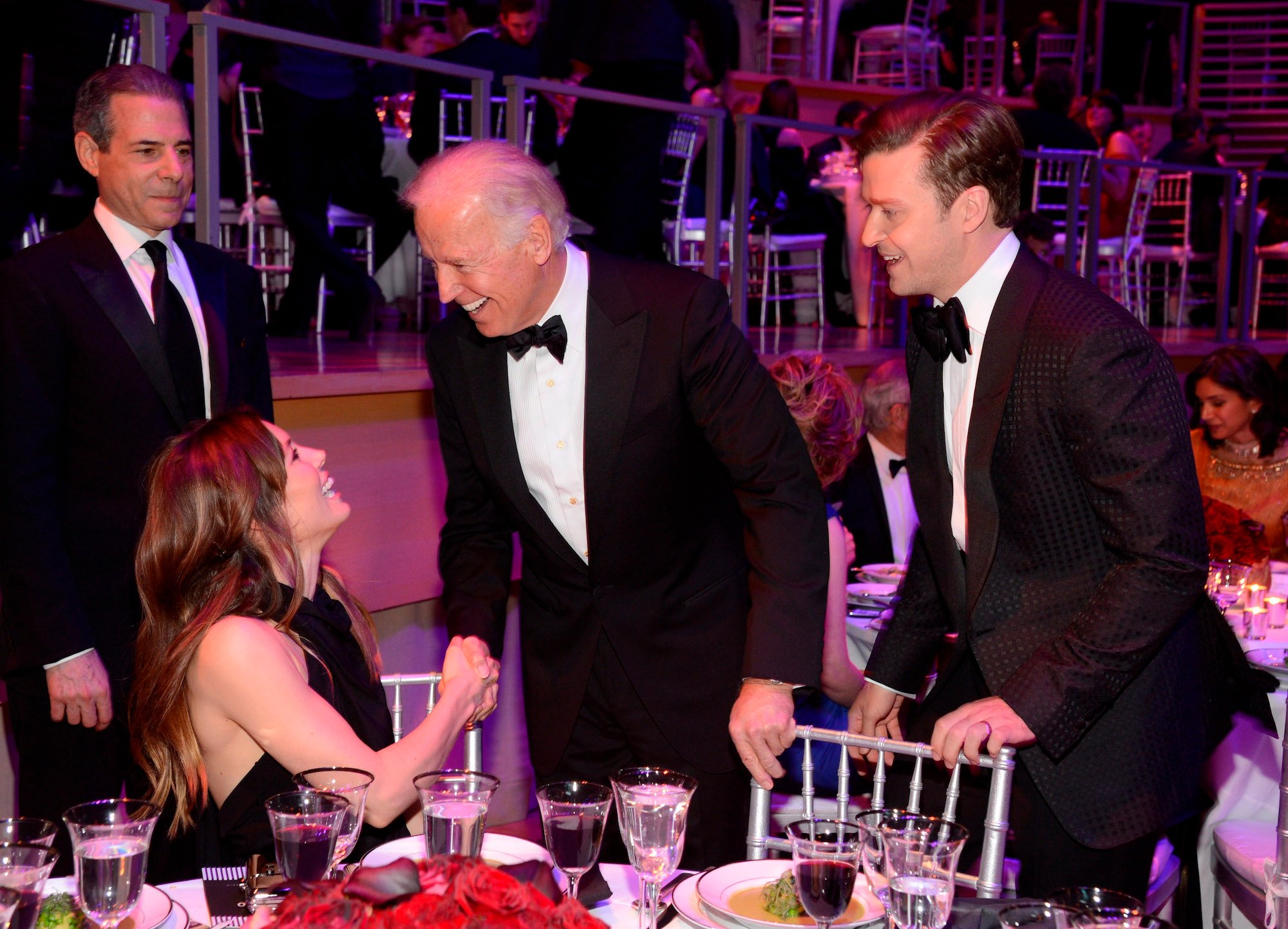 Jessica Biel, Joe Biden, and Justin Timberlake