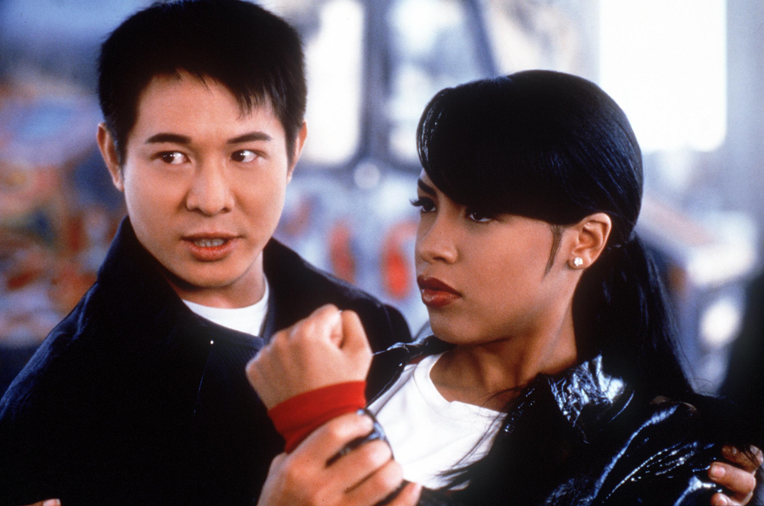 Jet Li and Aaliyah in  'Romeo Must Die' |  Kharen Hill 2000 Warner Bros.