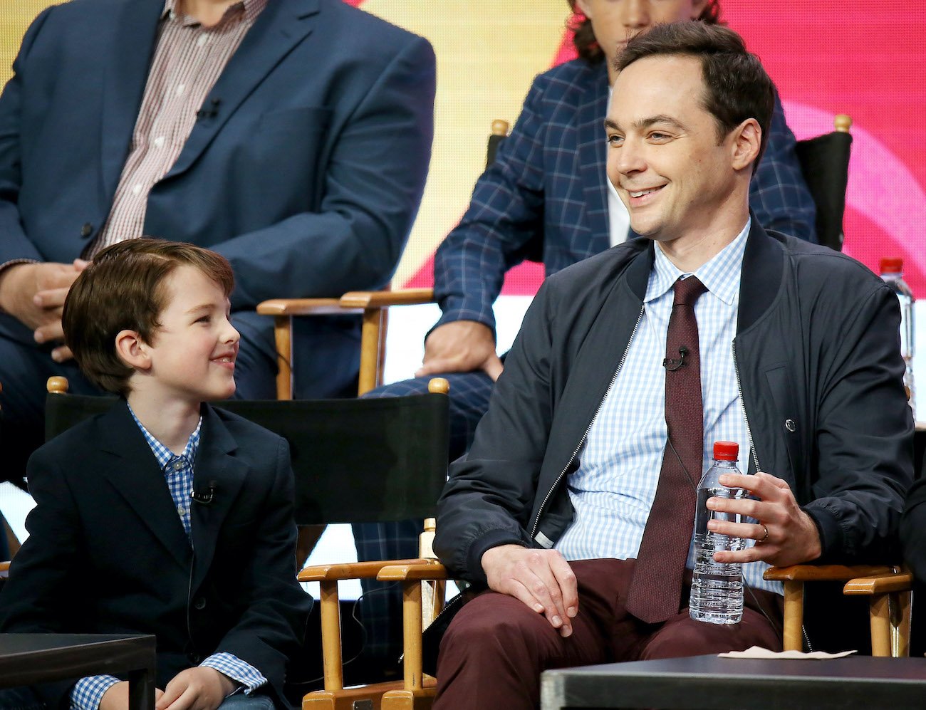 Iain Armitage (L) and Jim Parsons of 'Young Sheldon'