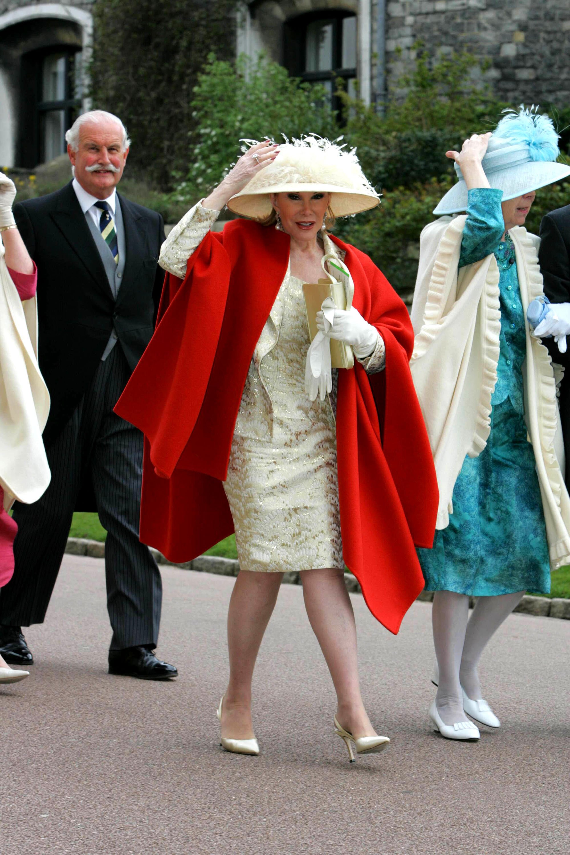 Joan Rivers attends the royal wedding