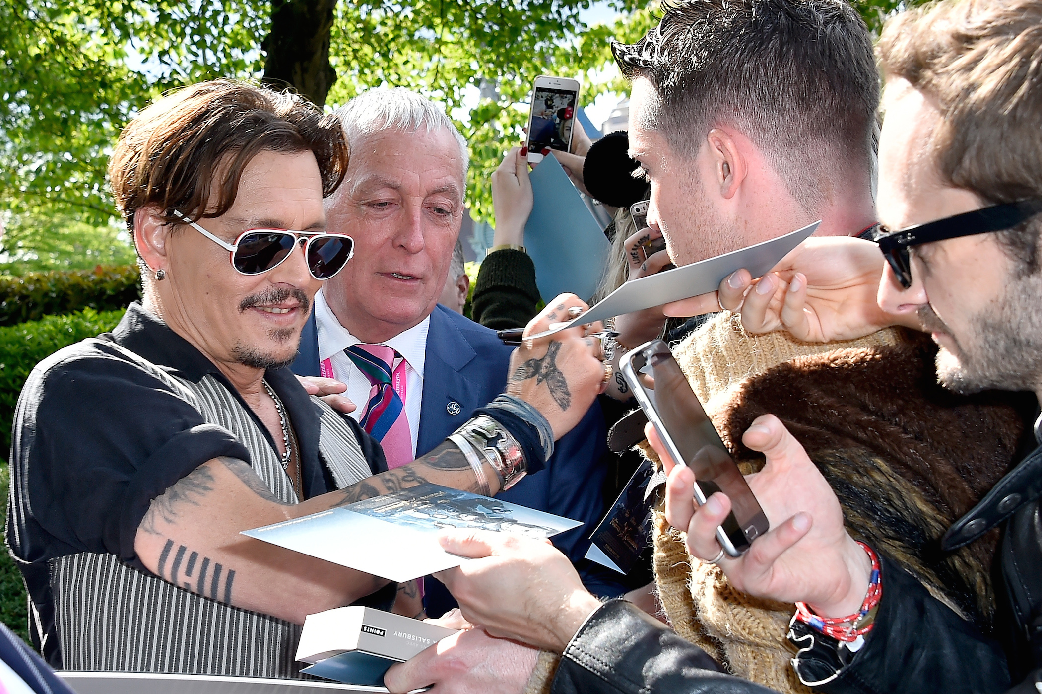 Johnny Depp at the premiere for 'Pirates of the Caribbean: Salazar's Revenge'