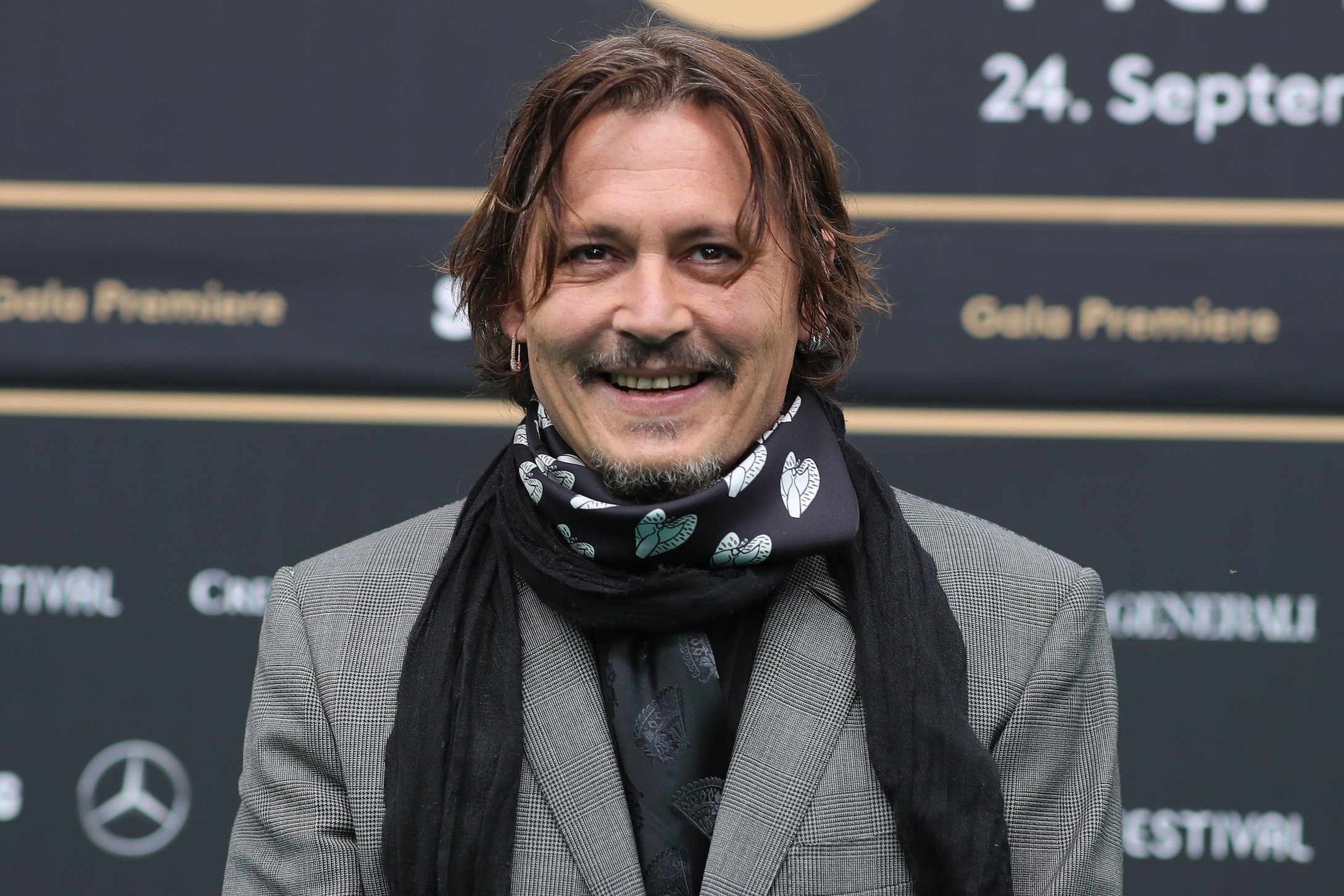 Johnny Depp attends the 'Crock of Gold: A few Rounds with Shane McGowan' premiere in 2020