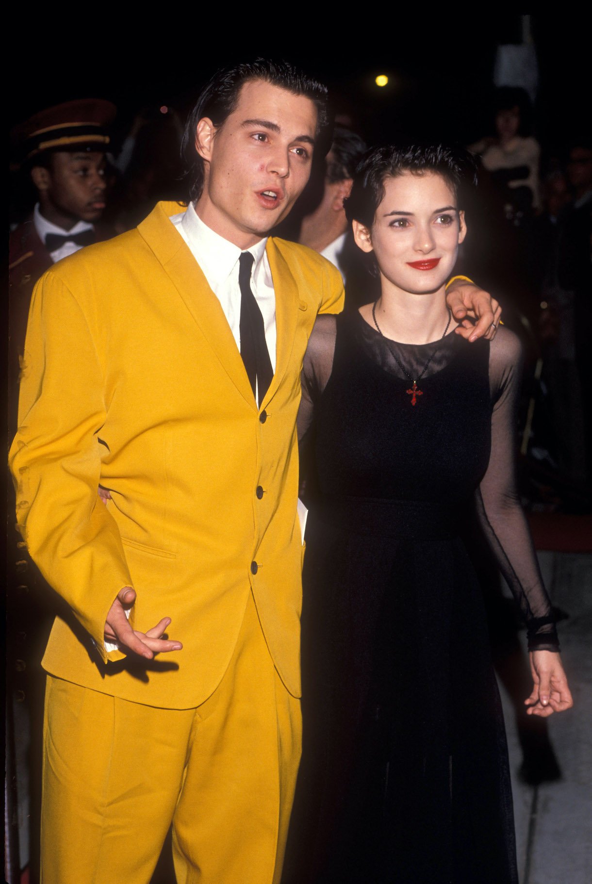 Johnny Depp and Winona Ryder at the Cry-Baby Premiere