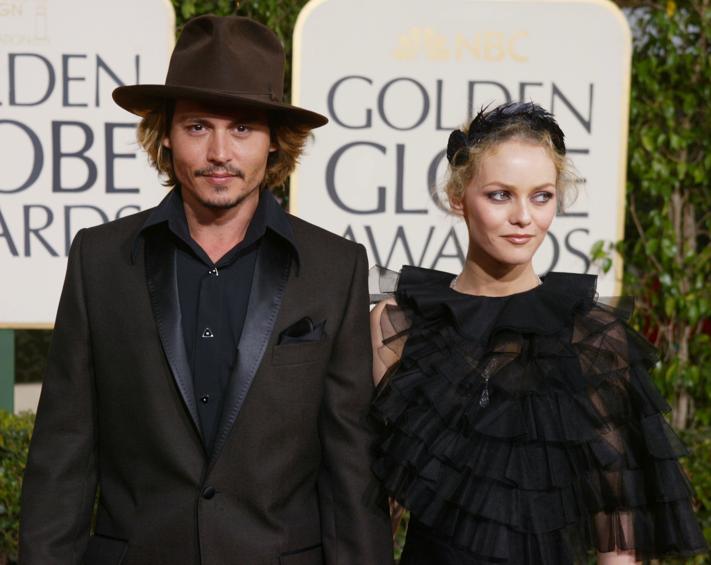 Actor Johnny Depp  and Vanessa Paradis