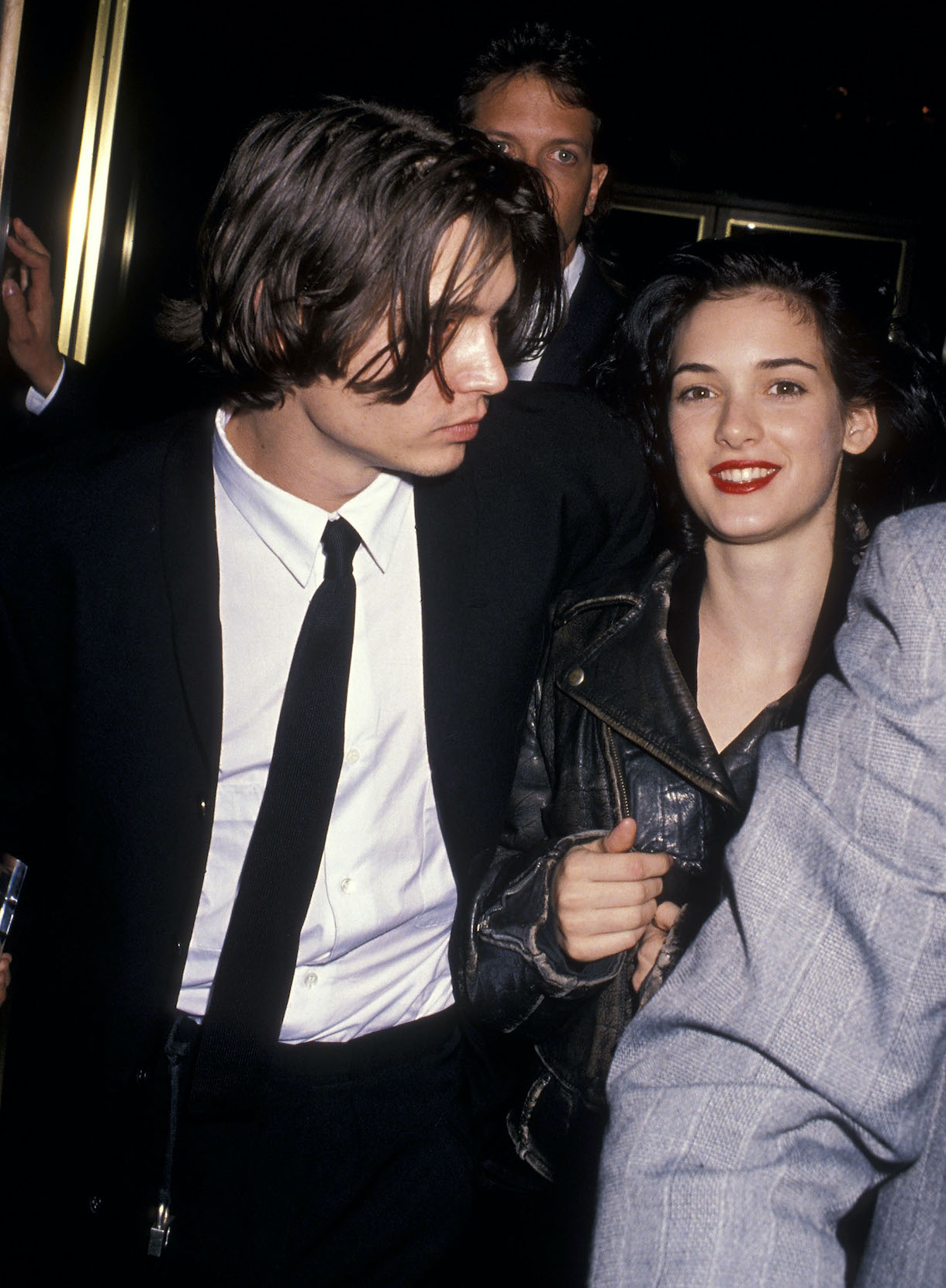 Johnny Depp and  Winona Ryder in 1990