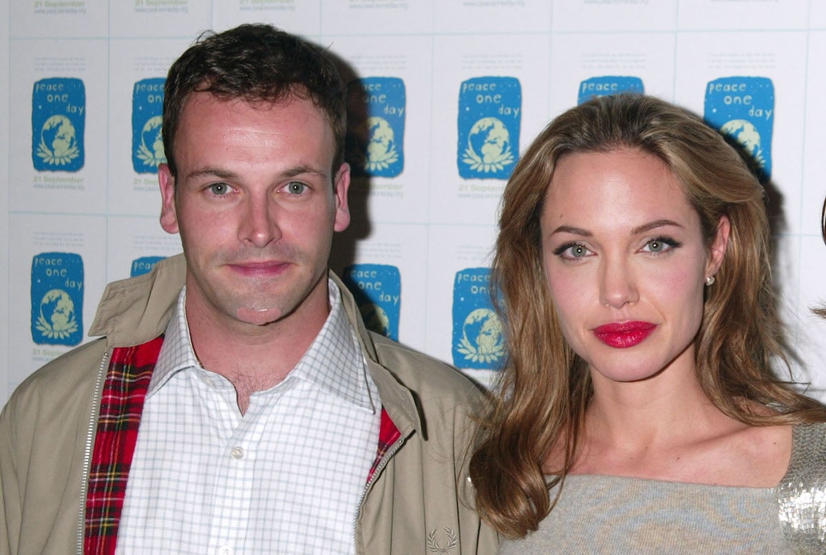 Jonny Lee Miller and Angelina Jolie