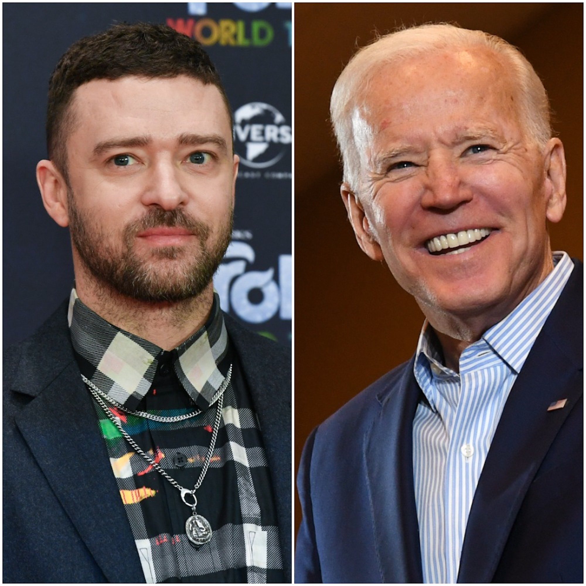 Justin Timberlake and Joe Biden