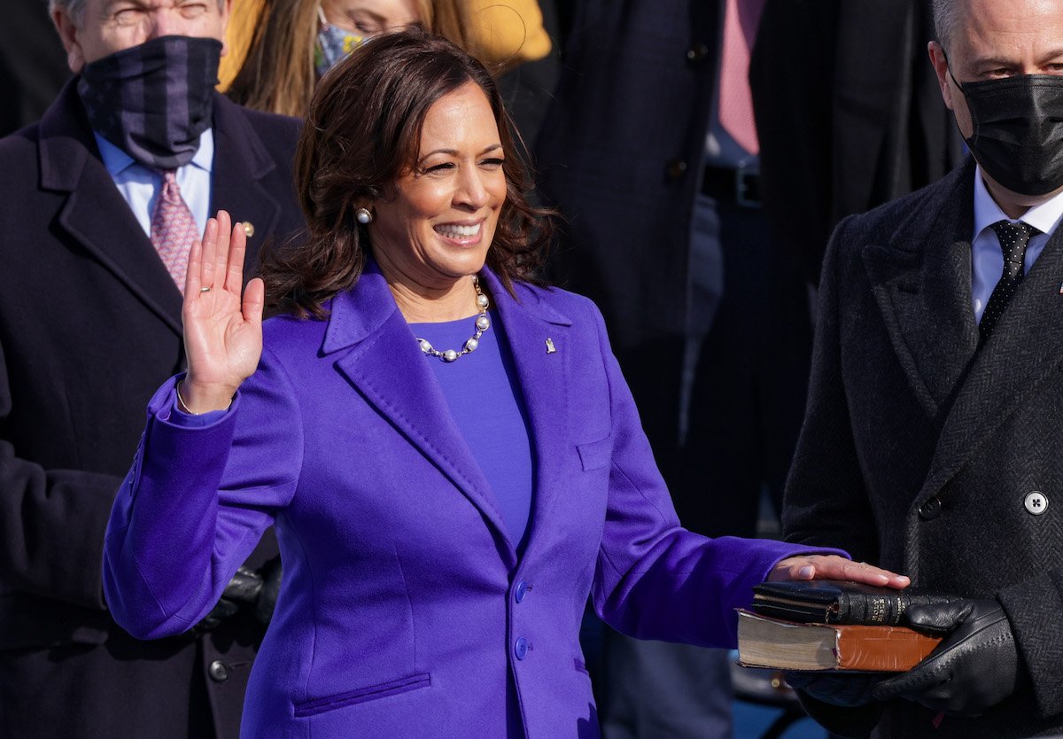 Kamala Harris is sworn in as U.S. Vice President by U.S. Supreme Court Associate Justice.