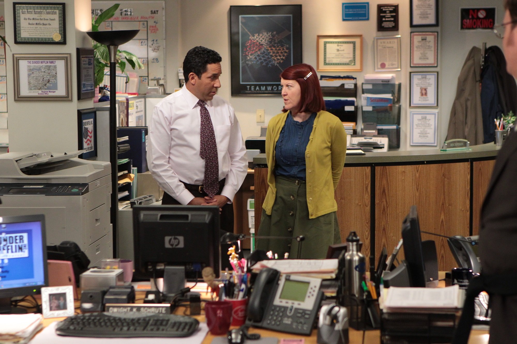 Kate Flannery and Oscar Nunez