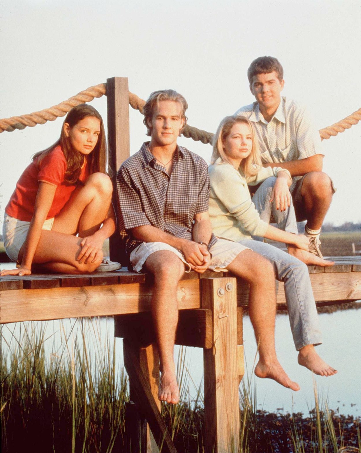 Dawson's Creek filmed Katie Holmes, James Van Der Beek, Michelle Williams, and Joshua Jackson