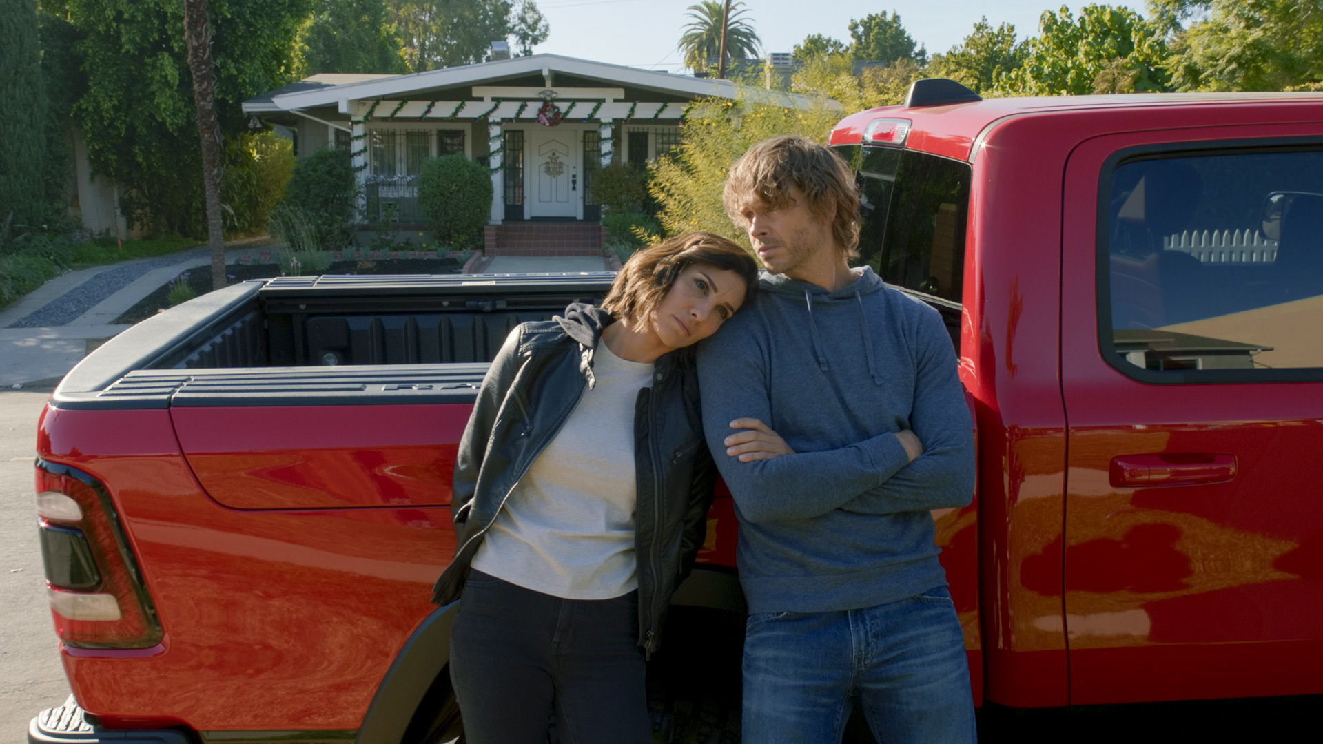 Daniela Ruah and Eric Christian Olsen as Kensi and Deeks on 'NCIS: Los Angeles' | CBS via Getty Images