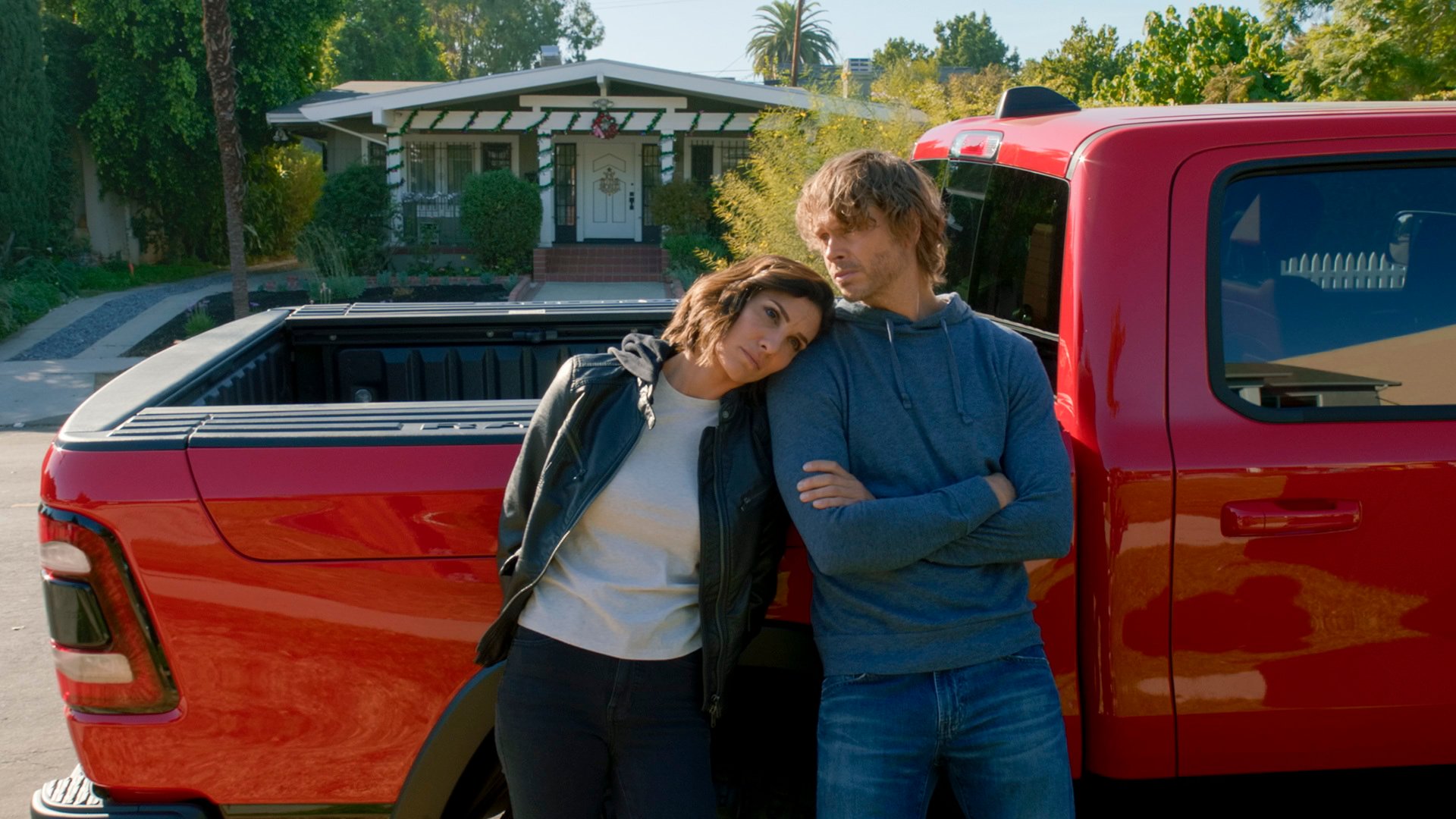 Daniela Ruah and Eric Christian Olsen as Kensi and Deeks on 'NCIS: Los Angeles' | CBS via Getty Images