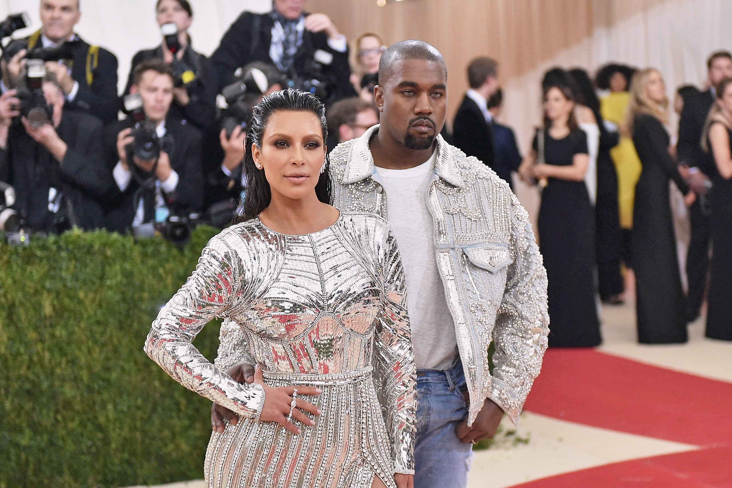 Kim Kardashian West, Kanye West, and Kris Jenner