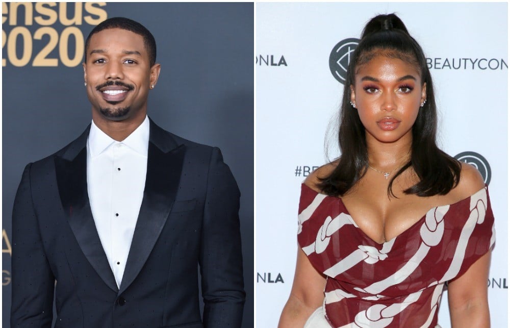 Michael B. Jordan and his girlfriend, Lori Harvey on seperate red carpets