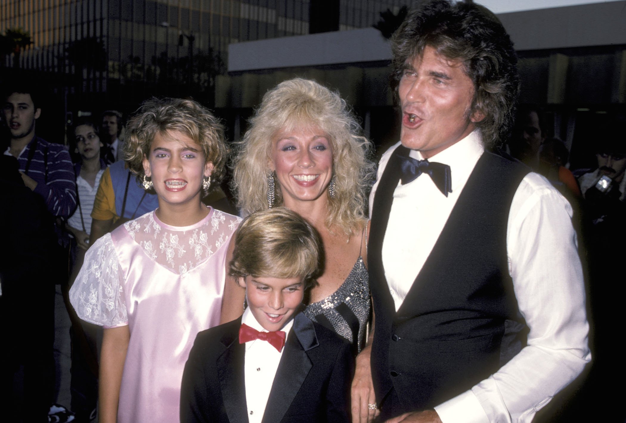 Michael Landon, wife Cindy Landon and his kids Christopher Landon and Shawna Landon
