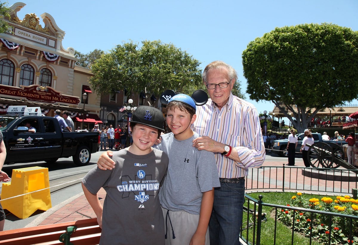 Chance, Cannon, and Larry King in 2010