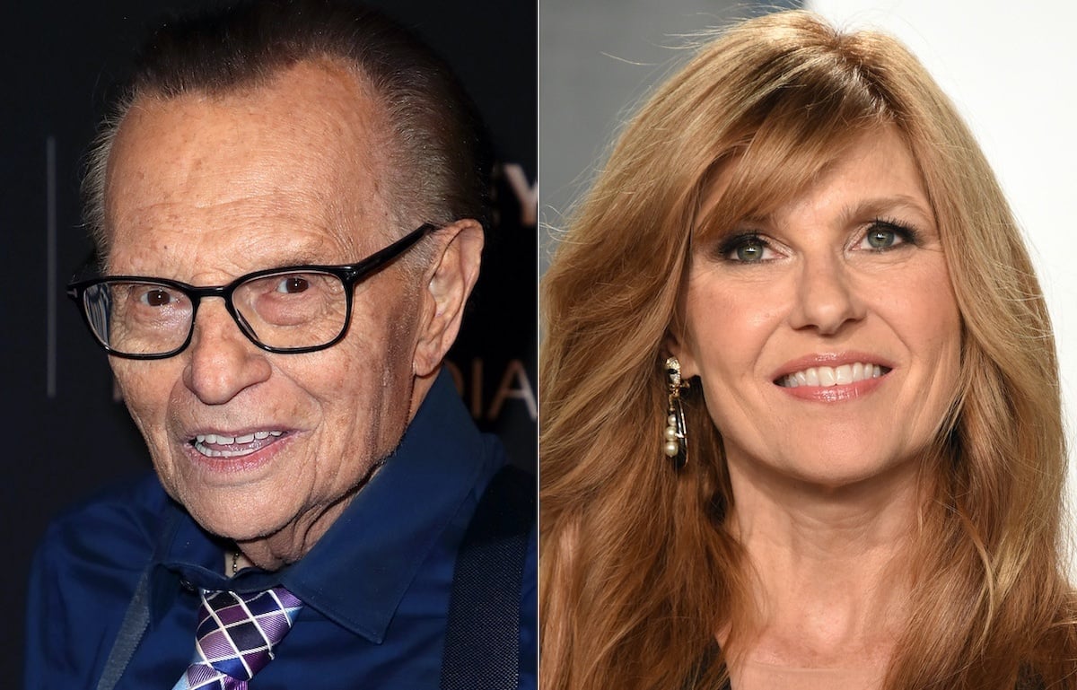 Larry King (L) and Connie Britton (R) | David Livingston/John Shearer/Getty Images
