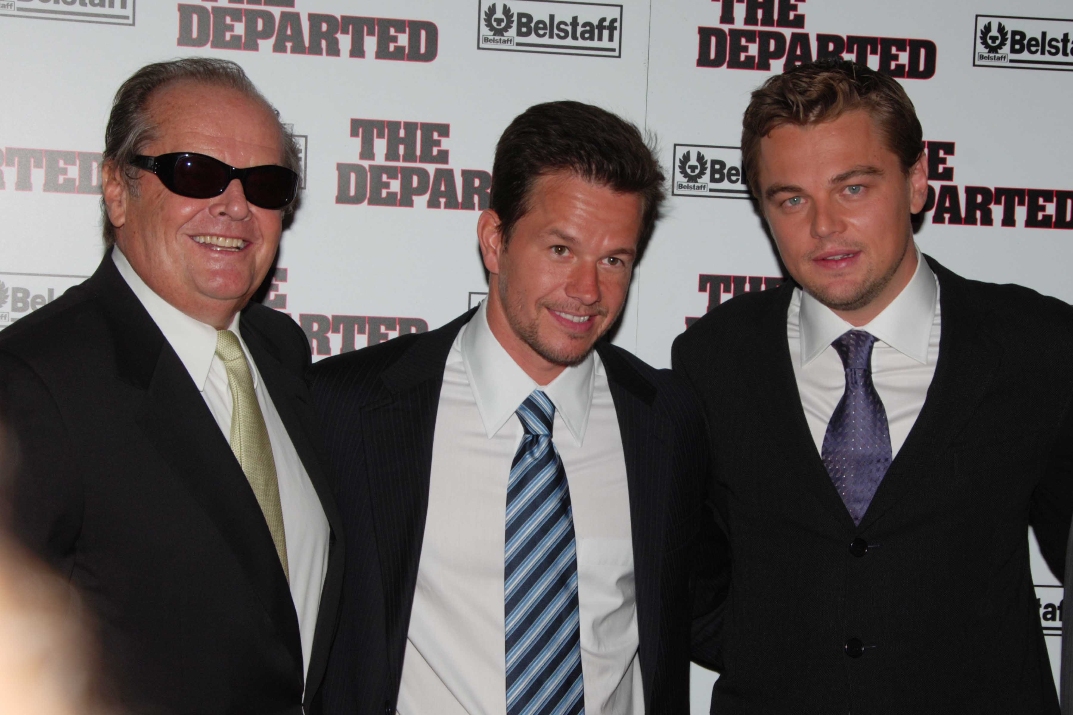 Leonardo DiCaprio with Jack Nicholson and Mark Wahlberg