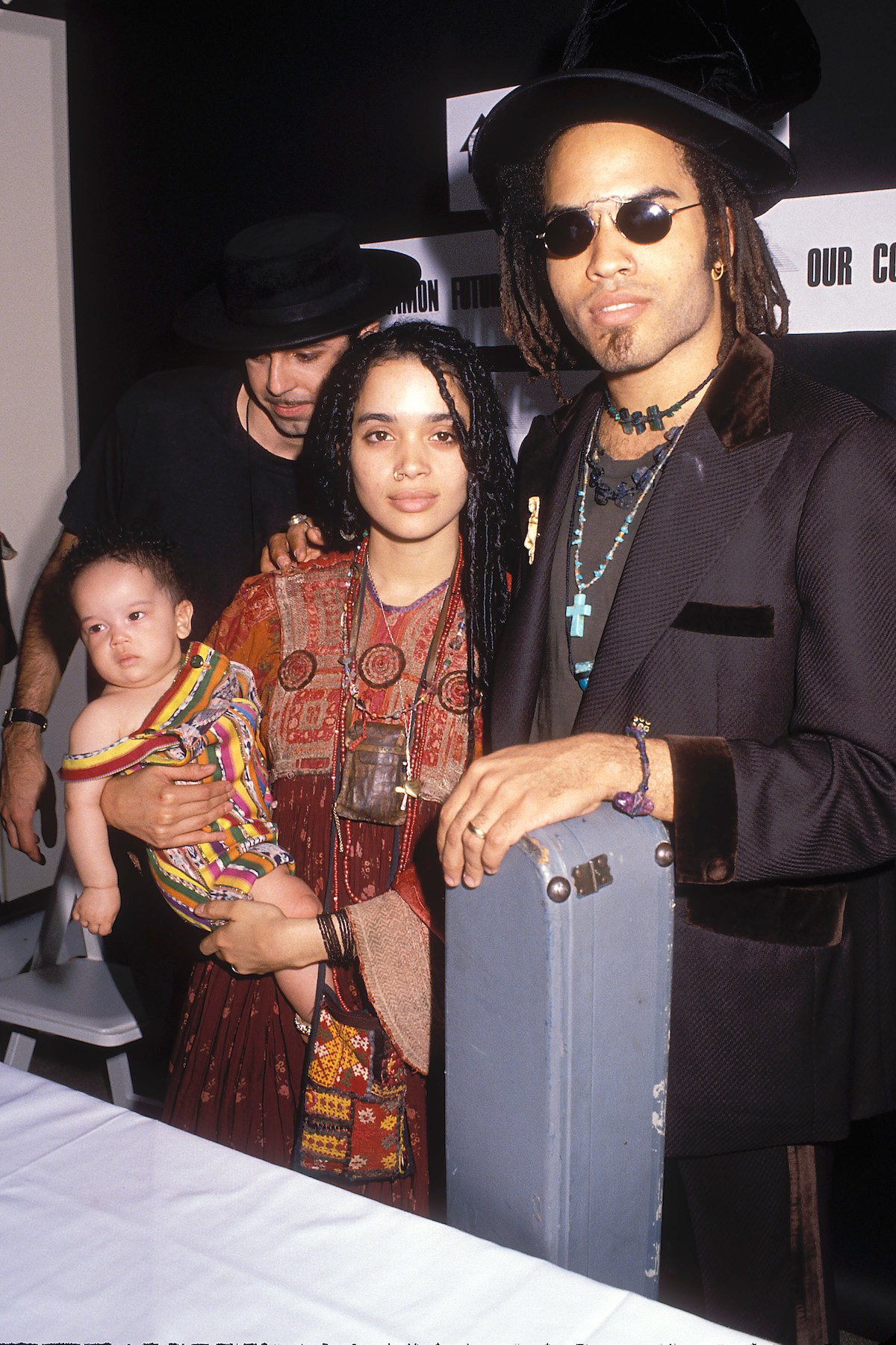 Lisa Bonet and Lenny Kravitz with daughter Zoe