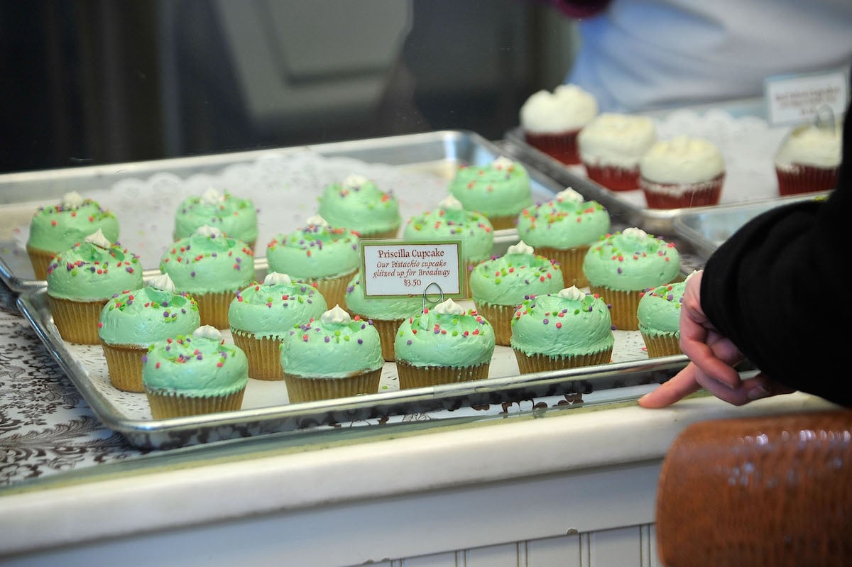The unveiling of the official cupcake of "Priscilla Queen Of the Desert The Musical" On Broadway at Magnolia Bakery Rockefeller Center on March 8, 2011 in New York City | Gary Gershoff/WireImage