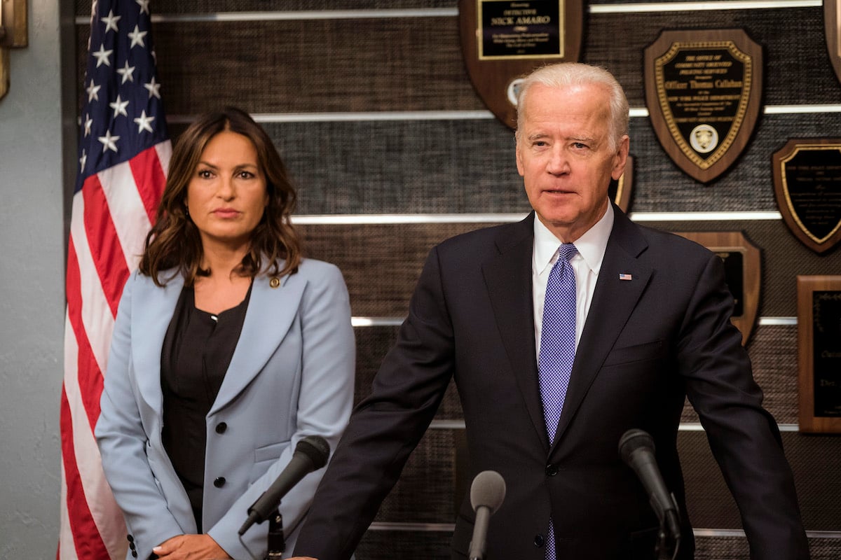 Mariska Hargitay and Joe Biden in 'Law & Order: SVU'