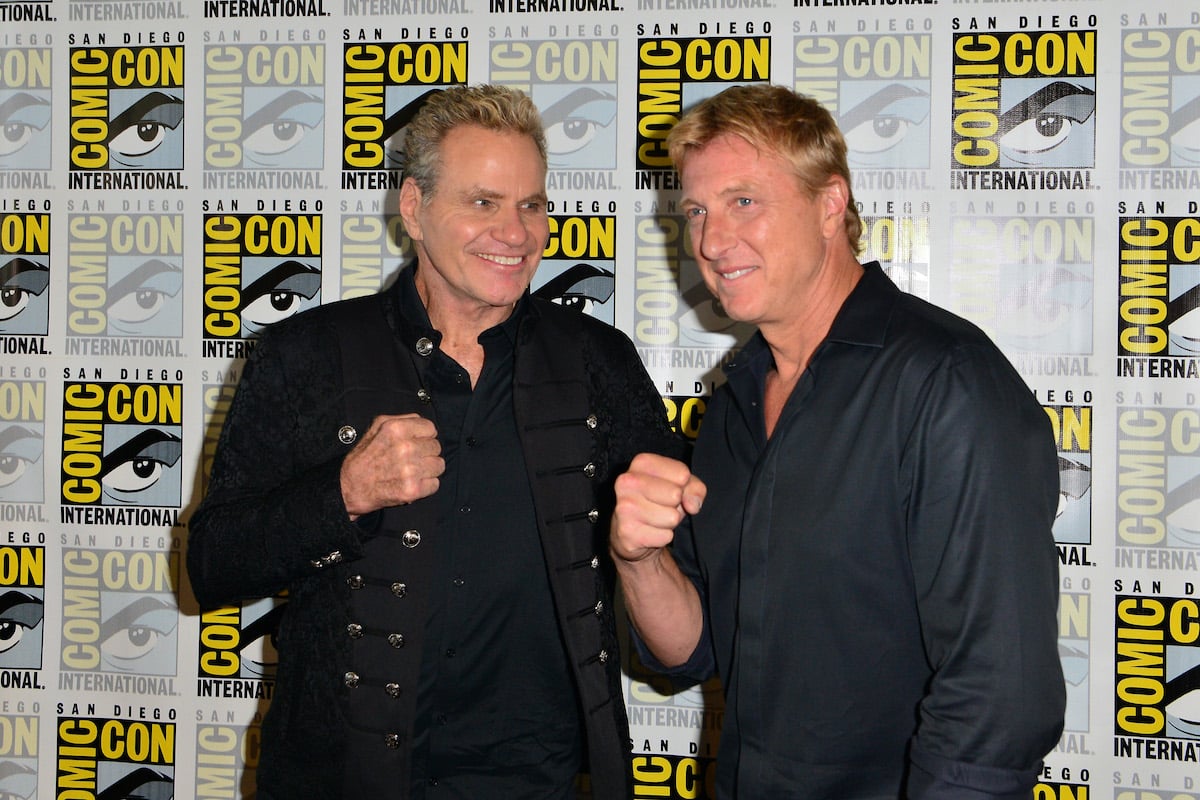 Martin Kove and William Zabka at a 'Cobra Kai' press event