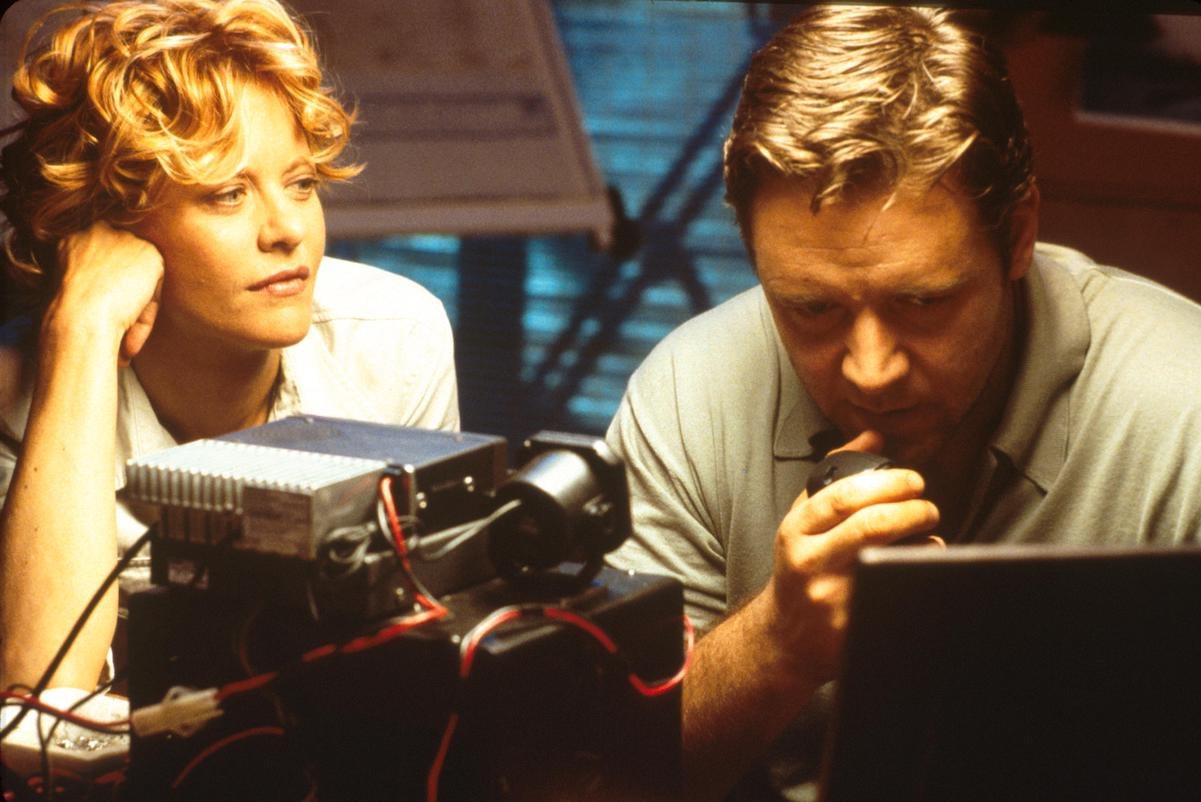 Meg Ryan and Russell Crowe in a scene from 'Proof of Life'