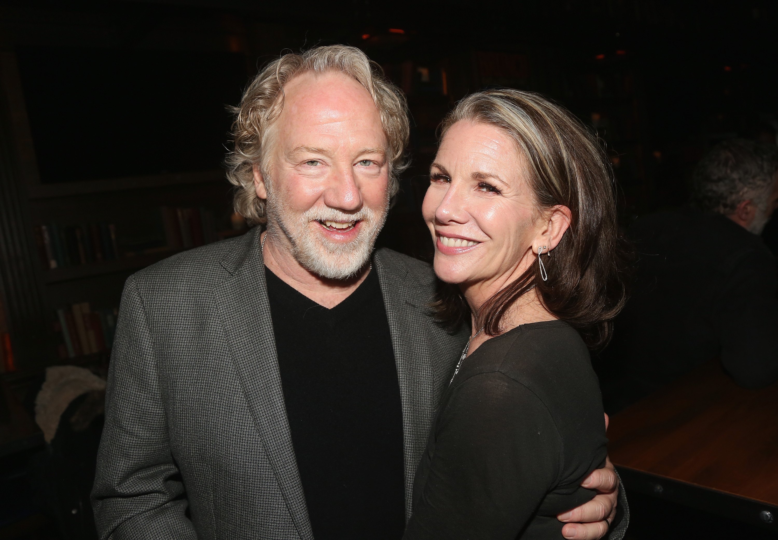 Timothy Busfield and  Melissa Gilbert pose at Crompton Ale House