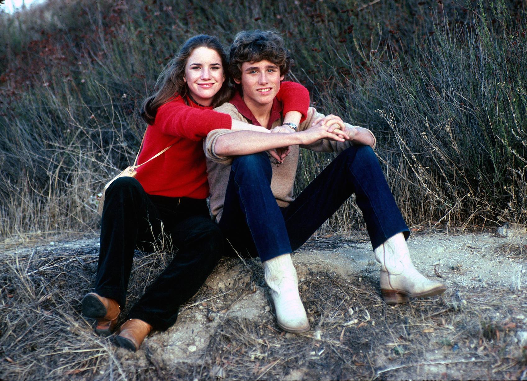 Melissa Gilbert with Jonathan Gilbert from 'Little House on the Prairie'