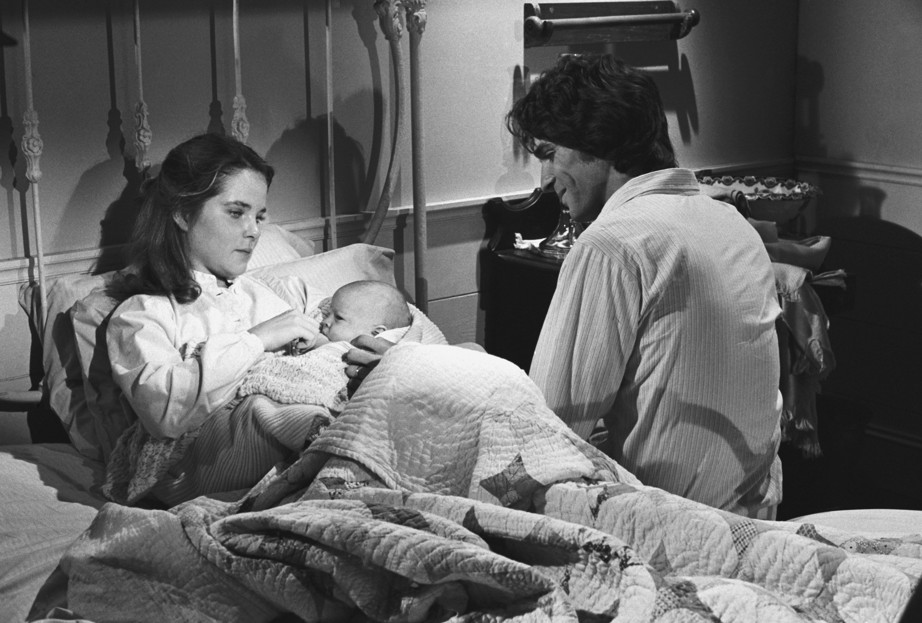 LITTLE HOUSE ON THE PRAIRIE -- "Author! Author!" Episode 11 -- Aired 11/26/79 -- Pictured: (l-r) Melissa Sue Anderson as Mary Ingalls Kendall, Linwood Boomer as Adam Kendall