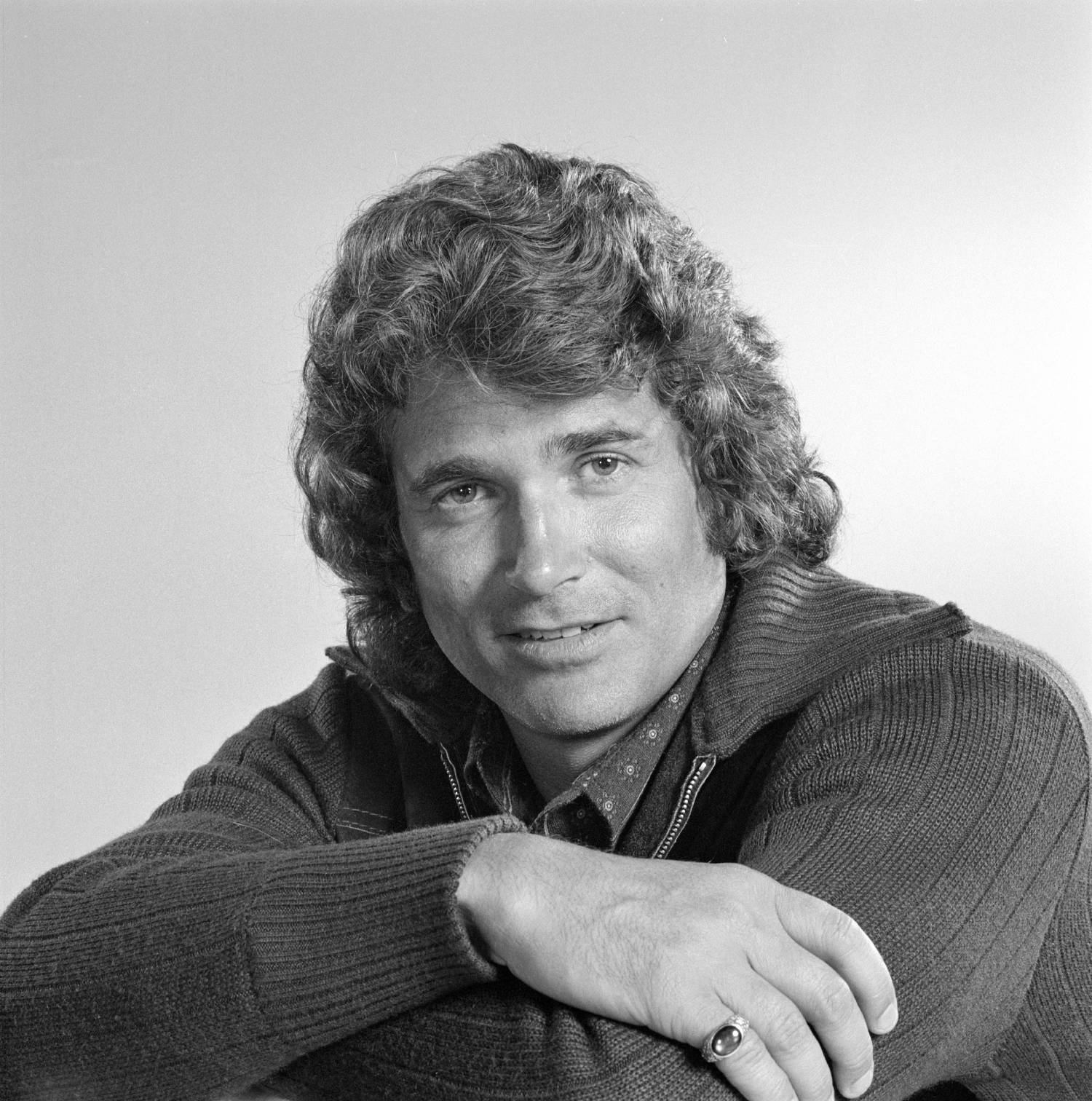 LOS ANGELES - MARCH 26: Michael Landon photographed for "American Jr. Miss." Image dated March 26, 1974.