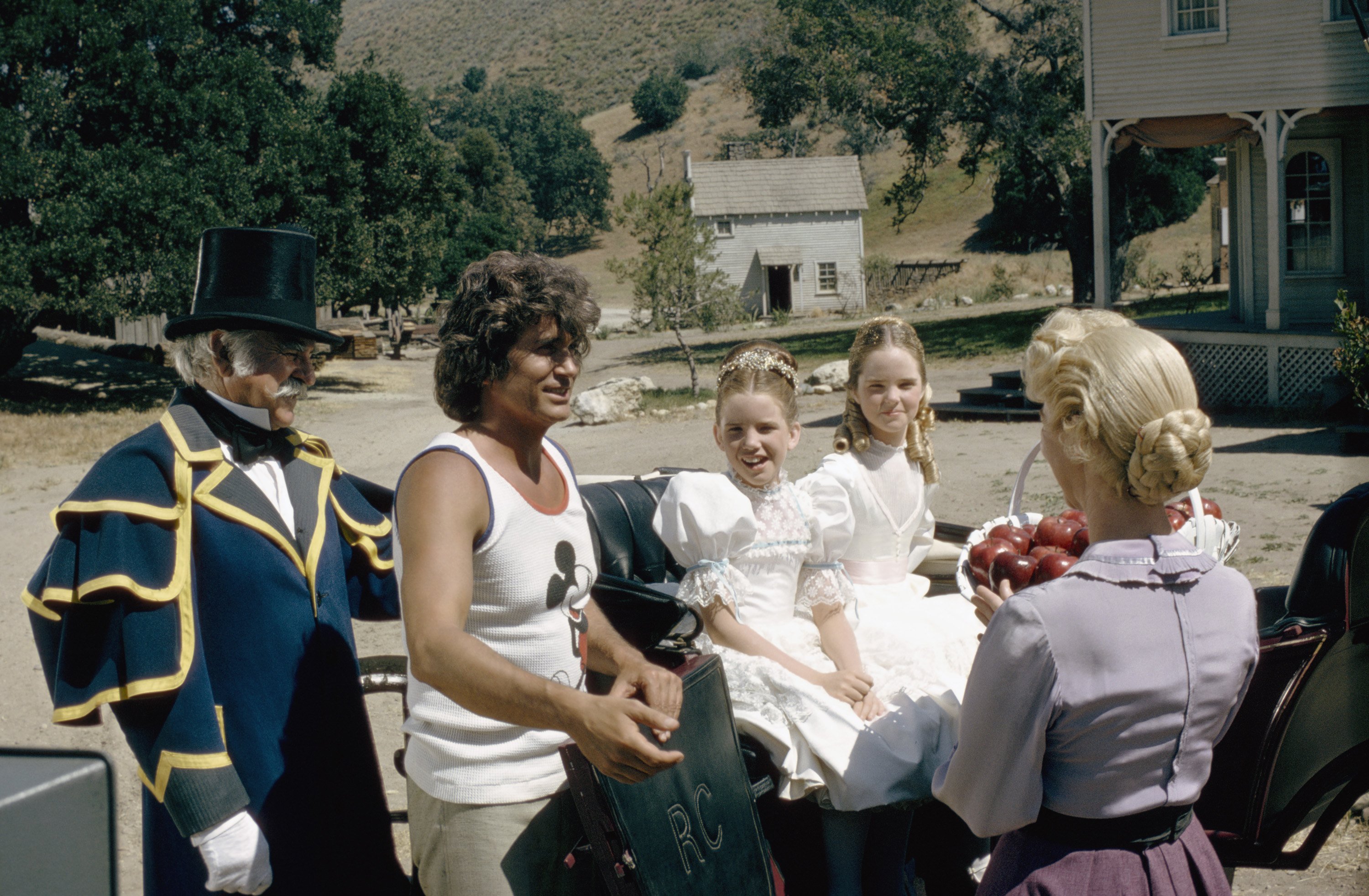 Michael Landon behind the scenes