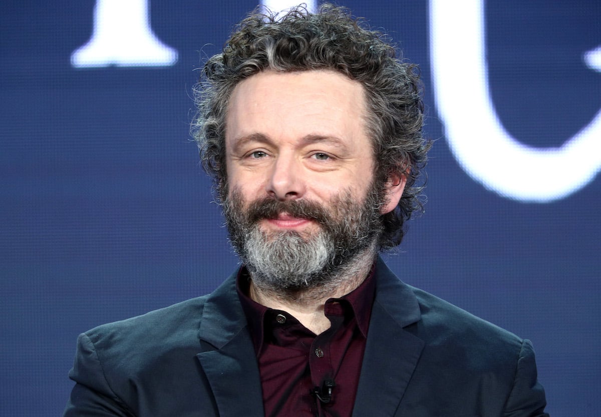 Michael Sheen of the television show ‘Good Omens’ speaks during the Amazon Prime Video Session of the 2019 Winter Television Critics Association Press Tour at The Langham Huntington, Pasadena