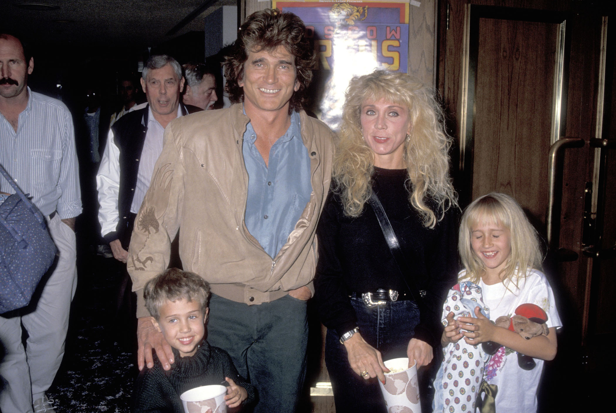 Michael Landon, wife Cindy Landon, son Sean Landon, and daughter Jennifer Landon